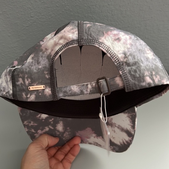 Baller Hat *Soft IIBM ONE SIZE. Grey, pink, & white tie dye hat Lululemon - Picture 8 of 8